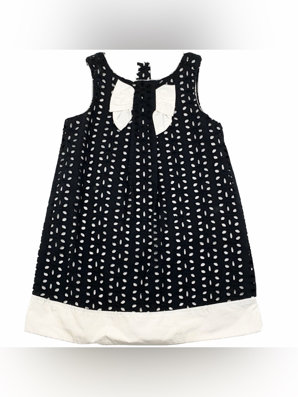 Janie & Jack Mini Dress in Black & White Size 4 Like New